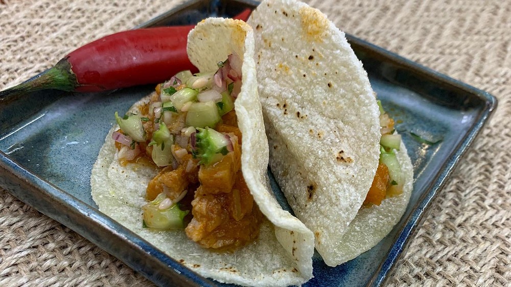 Tortilha de farinha de mandioca do chef Onildo Rocha