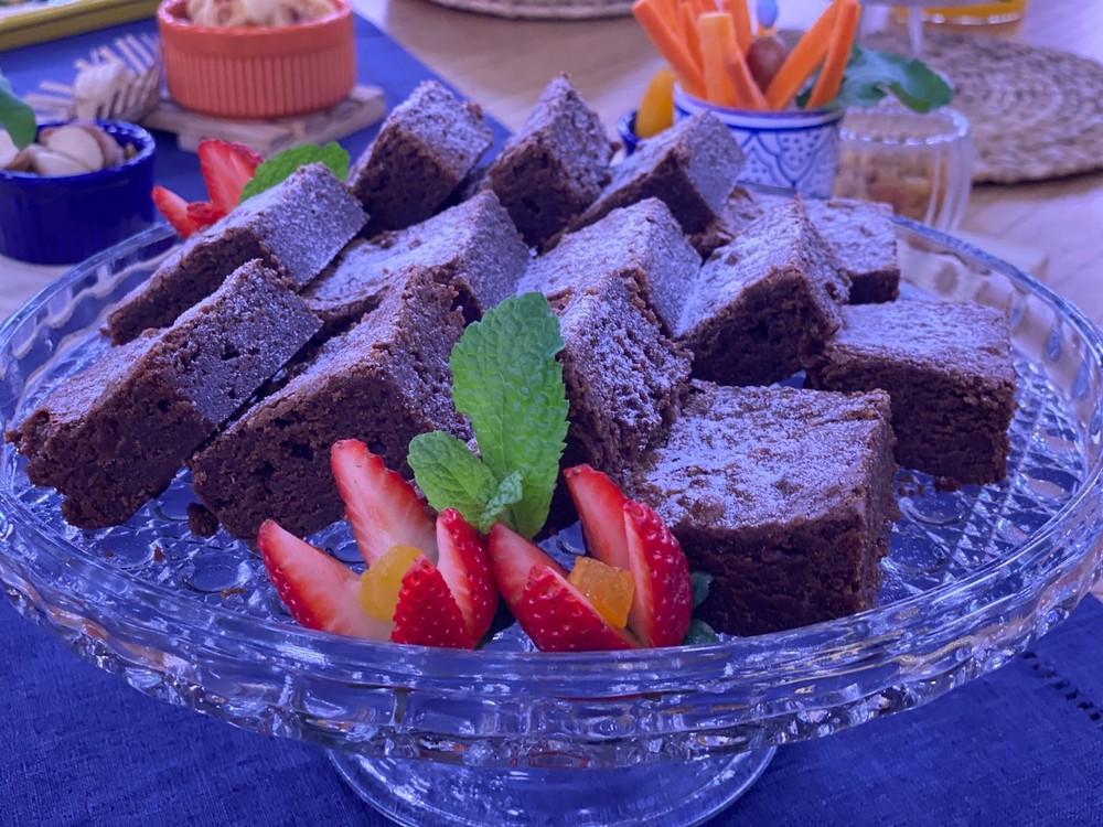 Brownie fácil de chocolate, da mesa de café da manhã do Mais Você