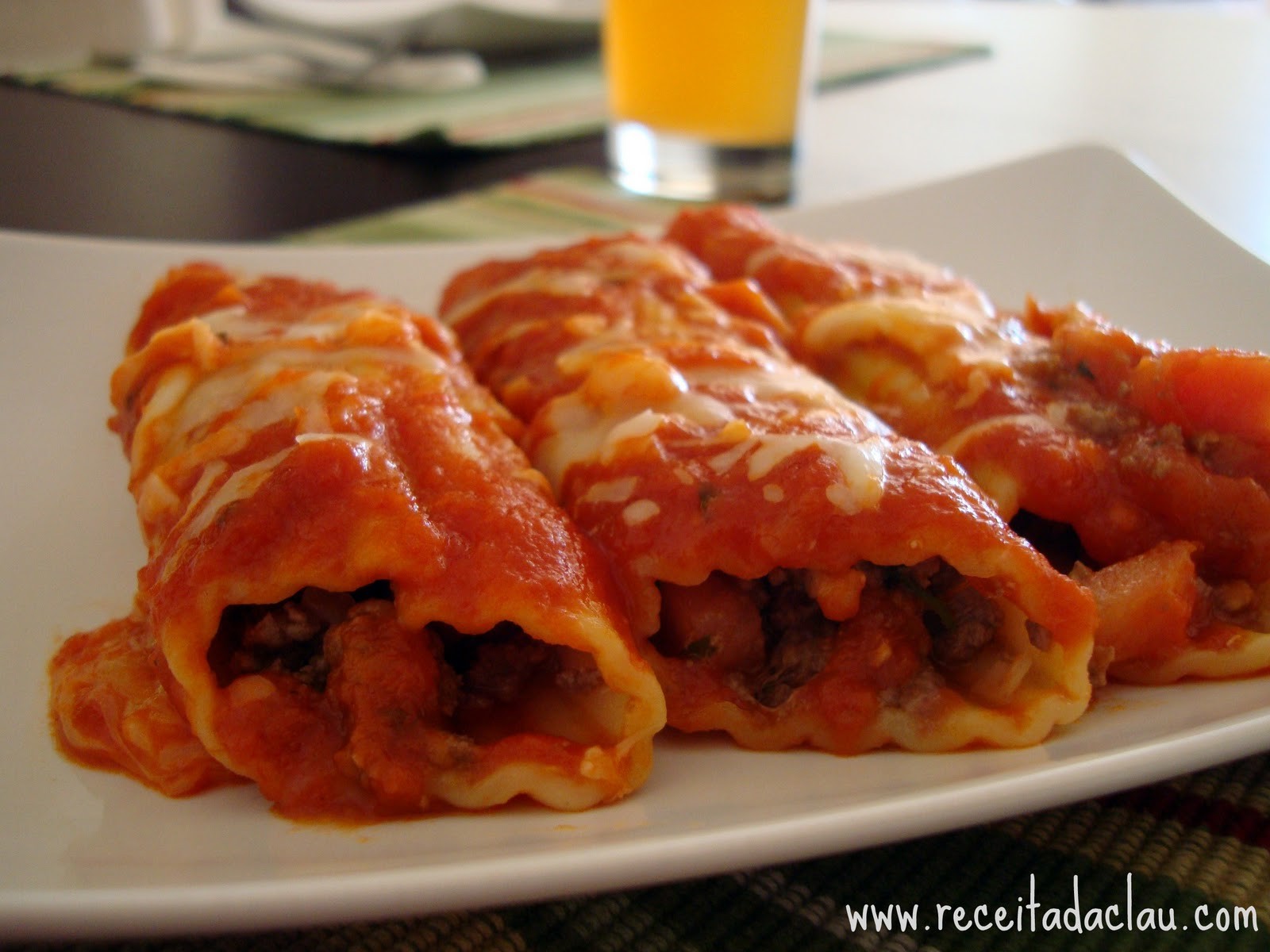 Manicotti à Bolonhesa | Receitas