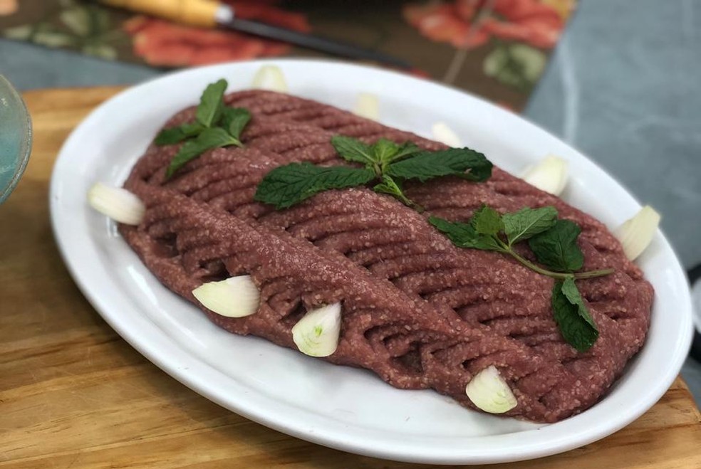 Confira a receita do delicioso kibe cru — Foto: Cristiane Ferreira/TV Globo