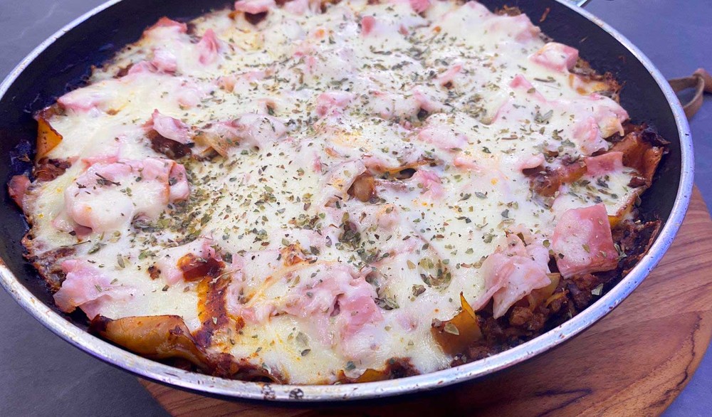 Lasanha de frigideira