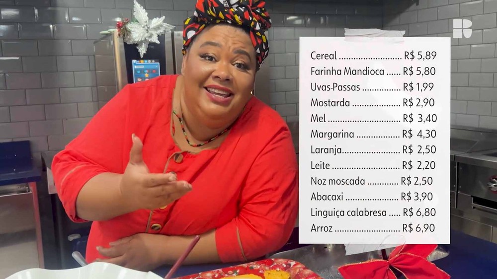 Carmem Virginia faz ceia simples para 6 pessoas com R$ 95