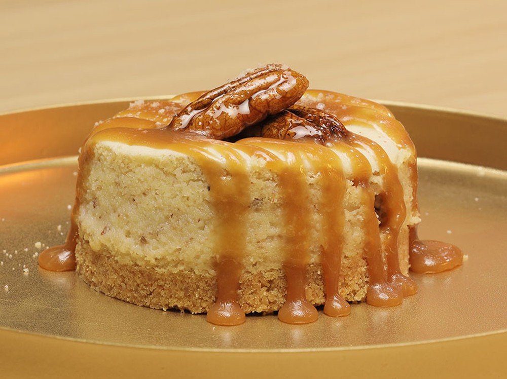 Cheesecake com noz-pecã