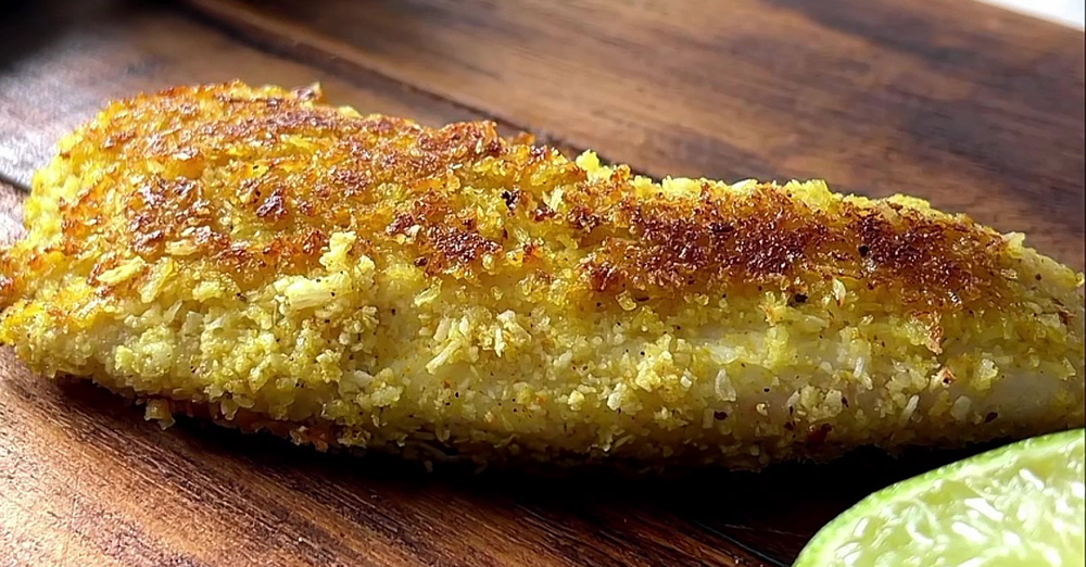 Filé de peixe com curry e coco do Betto Auge