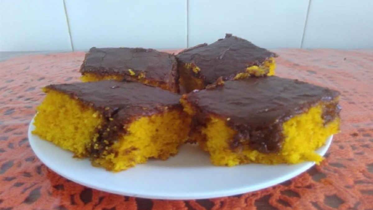 Bolo De Cenoura Da Vovó Laura Gostoso