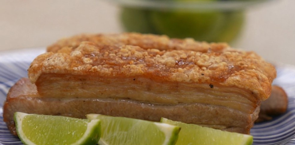 Panceta de porco à pururuca — Foto: Globo
