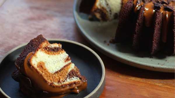 Bolo mármore três sabores do Gui Poulain