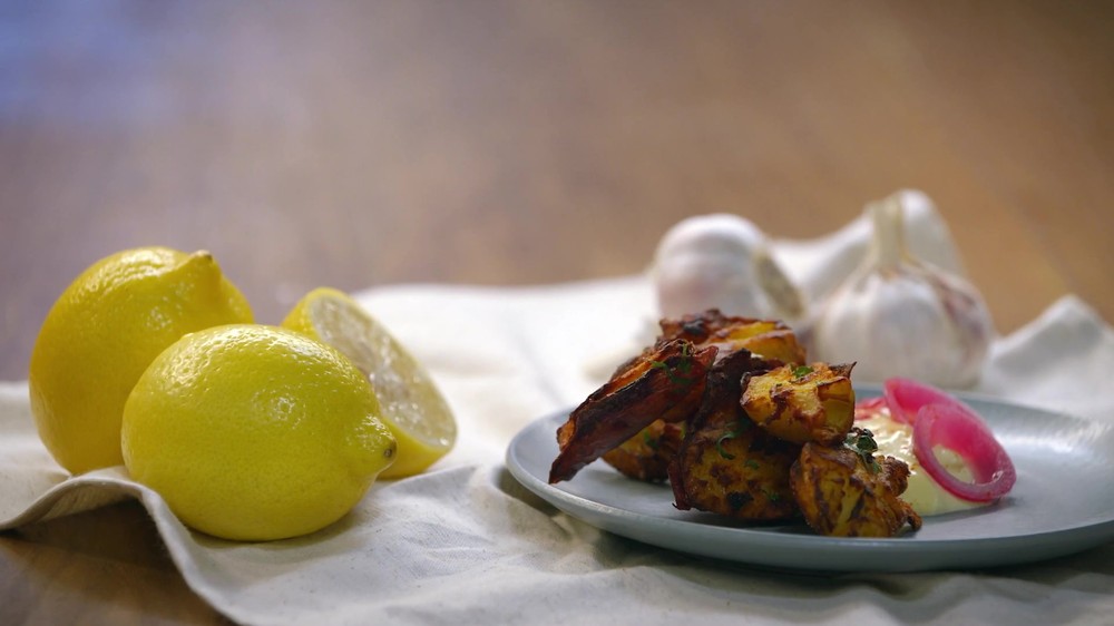 Batata-doce crocante com aioli