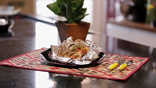 Papillote de salmão