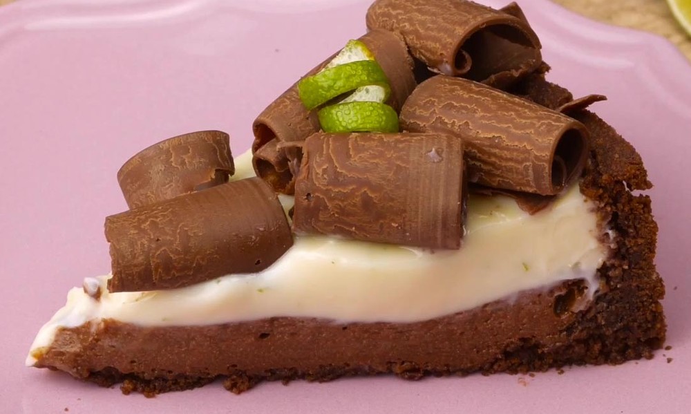 Torta de limão com chocolate da Natália Palmegiano
