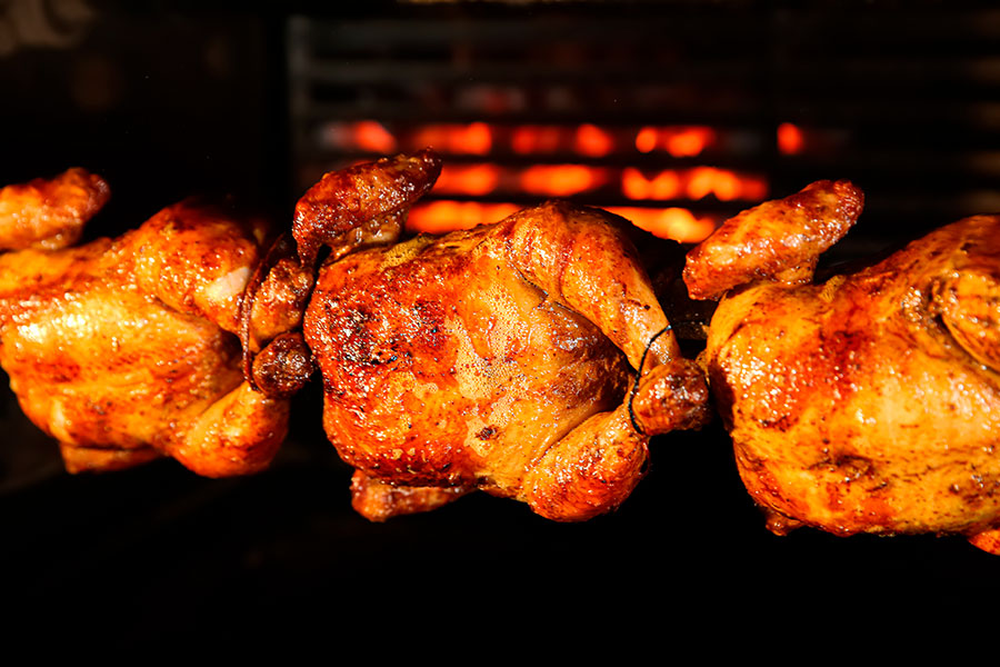 Frango assado de padaria