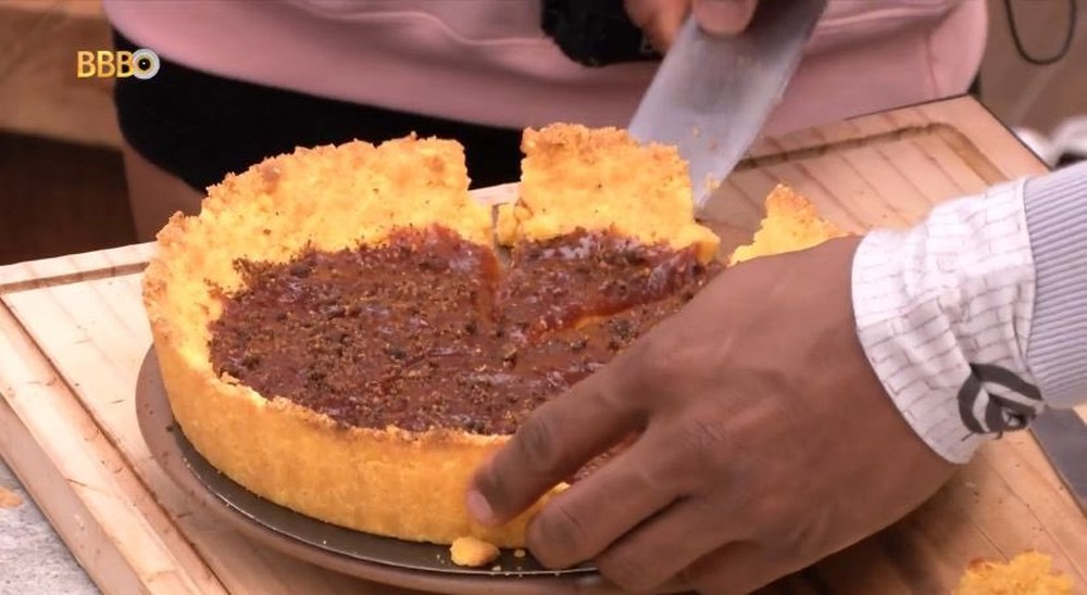 Torta crocante com goiabada da Pitel, do BBB 24