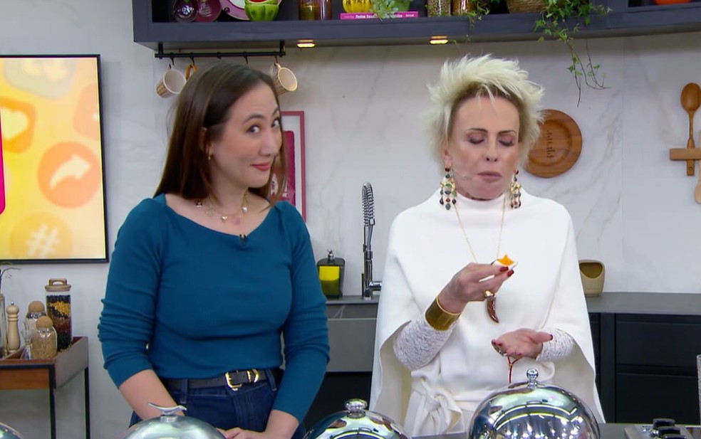 Maçã com biscoito lembra vinho? Ana Maria testa combinações virais da internet