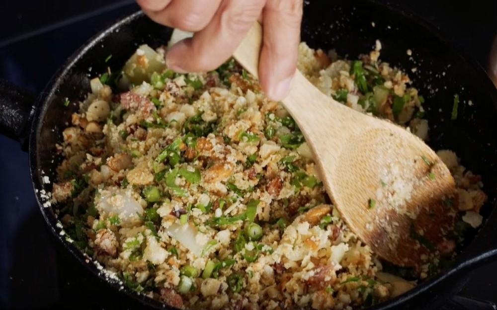 Receita de farofa de castanha