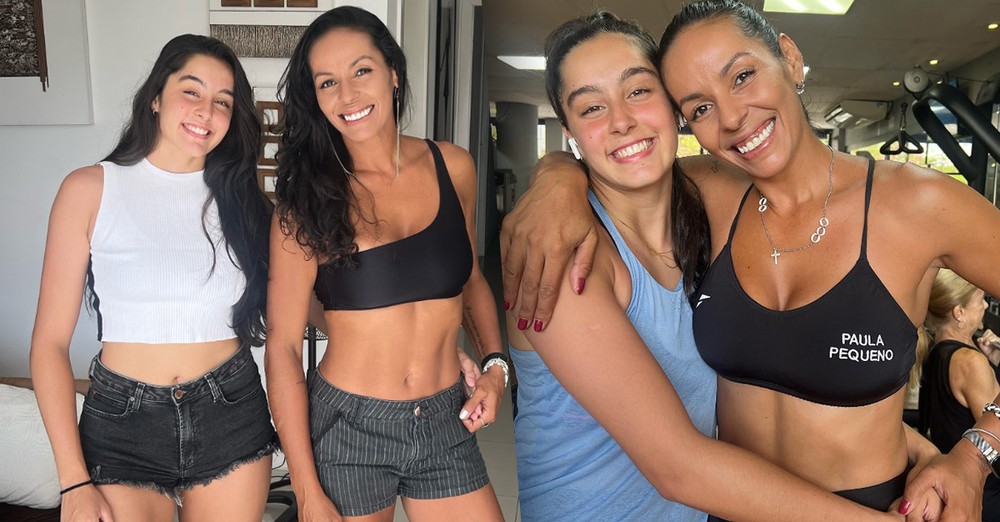 Paula Pequeno administra rotina saudável em família de atletas: 'Faço o almoço e jantar'