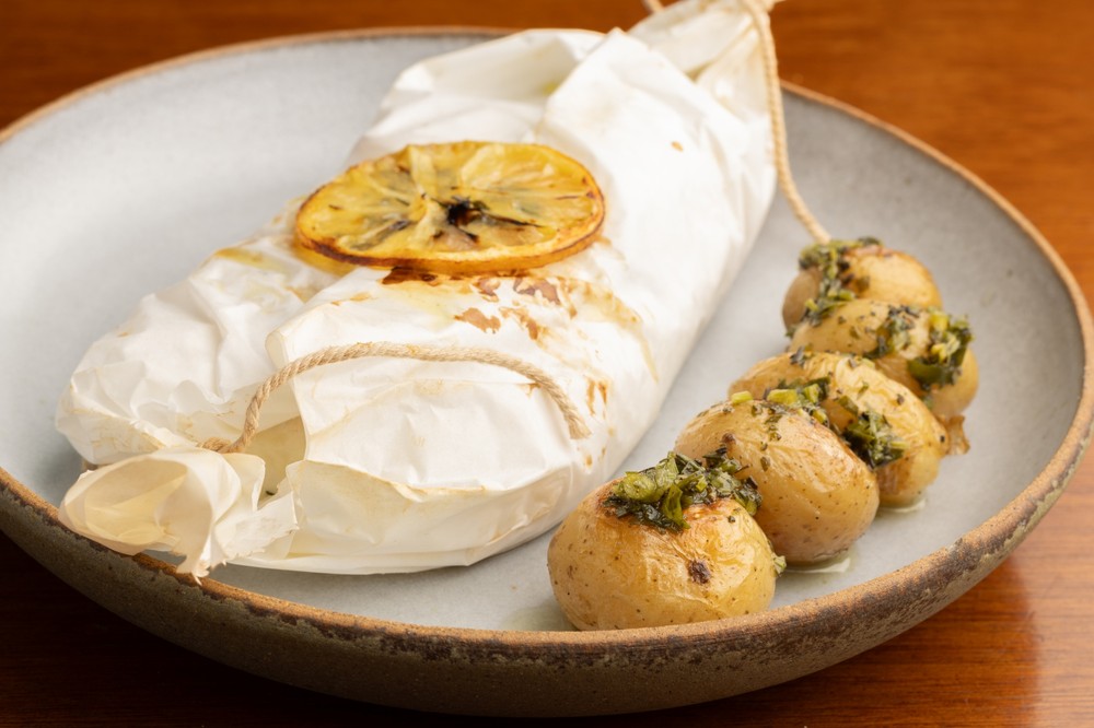 Papillote de peixe da Elisa Fernandes