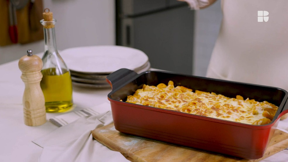 Macarrão cremoso: receita — Foto: Receitas
