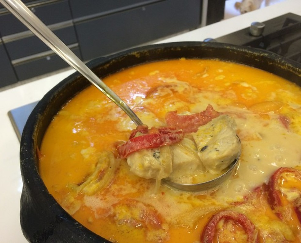 A moqueca de Natal tem sobras de peru — Foto: Gshow
