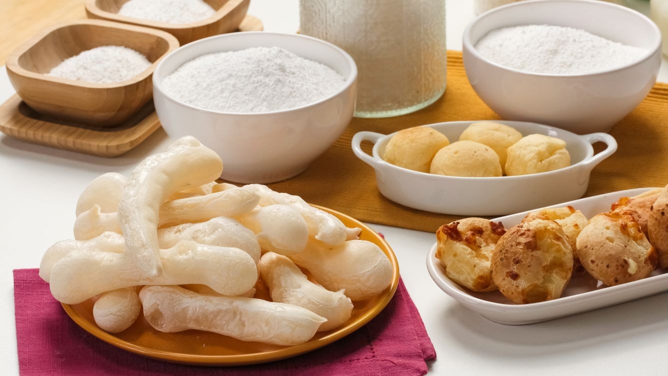 Polvilho doce e azedo produzido pela Produtos da Vovó